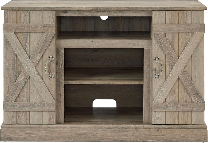 NicBex TV Stand for 50 Inch TV Modern TV Media Console Table with Open and Closed Storage Space Entertainment Center with Storage for Living Room,47 Inch,Grey Wash - LeafyLoom