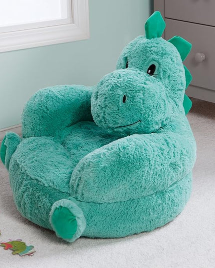 Trend Lab Dinosaur Toddler Chair Plush Character Kids Chair Comfy Furniture Pillow Chair for Boys and Girls, 21 x 19 x 19 inches - LeafyLoom