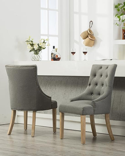 NicBex Haerin-SD-00158-LWJ Dining Chairs, 24"x22"x39", Gray - LeafyLoom