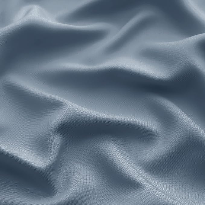 Bedsure Queen Sheets, Rayon Derived from Bamboo, Queen Cooling Sheet Set, Deep Pocket Up to 16", Breathable & Soft Bed Sheets, Hotel Luxury Silky Bedding Sheets & Pillowcases, Mineral Blue - LeafyLoom