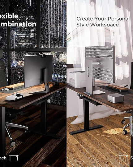 Electric Standing Desk - Adjustable Height with Memory Preset, 48 x 24 Inches Ergonomic Design Home Office Standing Desk - LeafyLoom