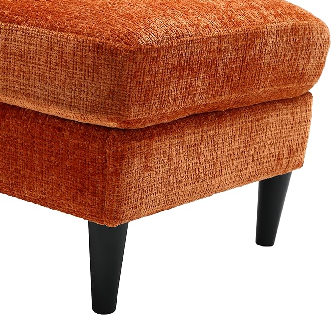 Convertible Sectional Sofa with Movable Storage Ottoman and Cupholders, 3 Seater L-Shaped Corner Couch,Chenille Upholstered Furniture w/Detachable Thicked Cushions for Living Room, Small Space - LeafyLoom