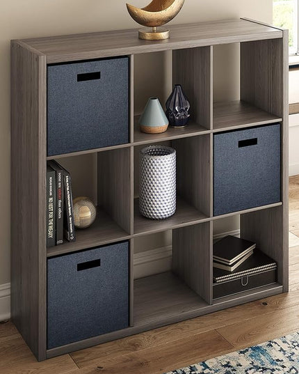 ClosetMaid 9 Cube Open Back Storage, Graphite Gray - LeafyLoom