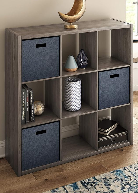 ClosetMaid 9 Cube Open Back Storage, Graphite Gray - LeafyLoom