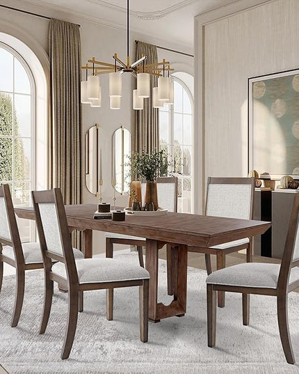 HomePop Classic Parsons Dining Chairs, Neutral Textured Solid (Set of 2) - LeafyLoom