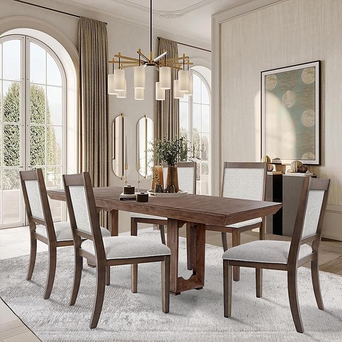 HomePop Classic Parsons Dining Chairs, Neutral Textured Solid (Set of 2) - LeafyLoom