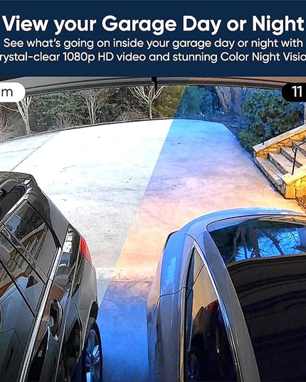 Wyze Smart Garage Door Opener w/built-in HD Video, Remotely Control Garage Door, 1080p HD Video w/Color Night Vision, Two-Way Audio WYZE