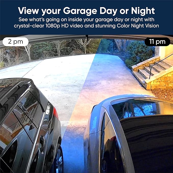 Wyze Smart Garage Door Opener w/built-in HD Video, Remotely Control Garage Door, 1080p HD Video w/Color Night Vision, Two-Way Audio WYZE