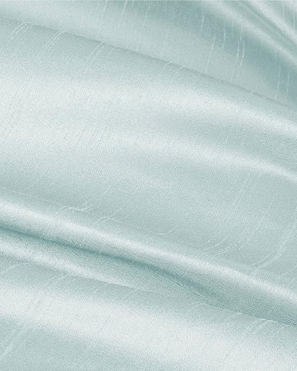 Madison Park Amherst Faux Silk Comforter Set-Casual Contemporary Design All Season Down Alternative Bedding, Matching Shams, Bedskirt, Decorative Pillows, King(104"x92"), Aqua, 7 Piece (MP10-2980) - LeafyLoom