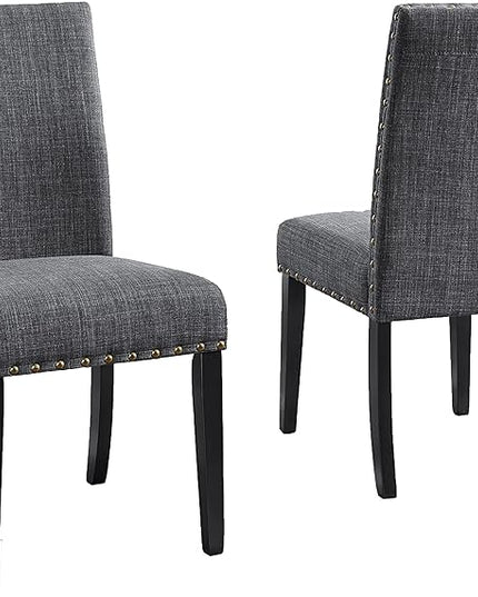 NicBex Haerin-SD-00138-LWJ Dining Chairs, 24.8"x18.3"x38", Gray - LeafyLoom