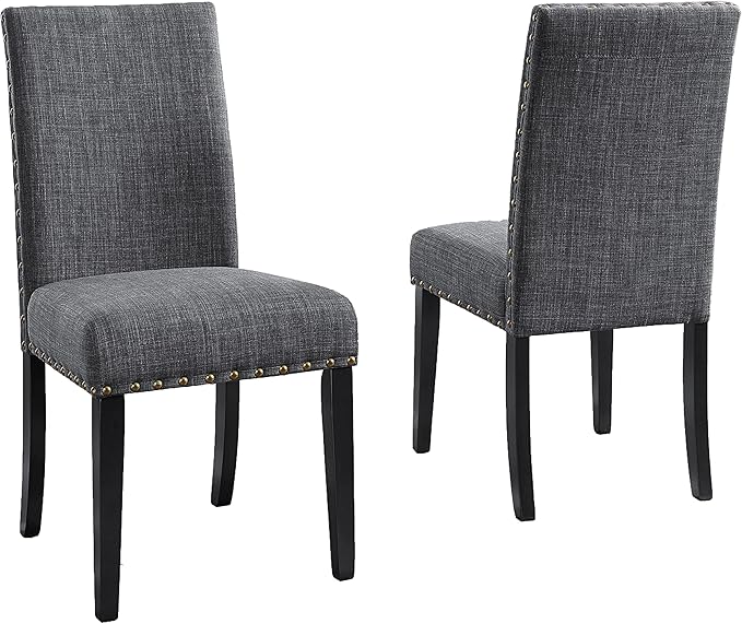 NicBex Haerin-SD-00138-LWJ Dining Chairs, 24.8"x18.3"x38", Gray - LeafyLoom