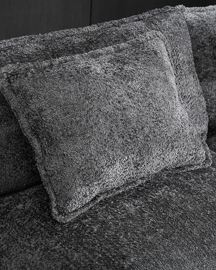 5 Seater L Shaped Convertible Modular Sectional Sofa with Reversible Chaise, Minimalist Oversized Sleeper Corner Couch,Chenille Upholstered Leisure Sofá for Living Room Office, Dark Gray 112.2" - LeafyLoom