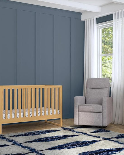 Davinci Hunter 3-in-1 Convertible Crib, Honey, Easy Assemble, Greenguard Gold Certified - LeafyLoom