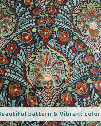 QSH Boho Sheets King Size - 100% Egyptian Cotton Bohemian Patterned Sheets Printed Bedding King Size Bed Sheets 17.5" Extra Deep Pocket 4pcs - LeafyLoom