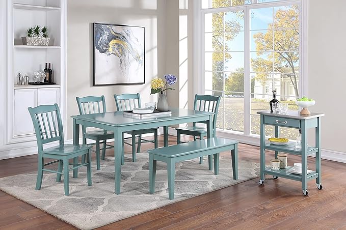 Boraam Colorado Shaker Dining Chairs, Set of 2-Walnut, 17" L x 21" W x 36" H, Aspen Valley - LeafyLoom