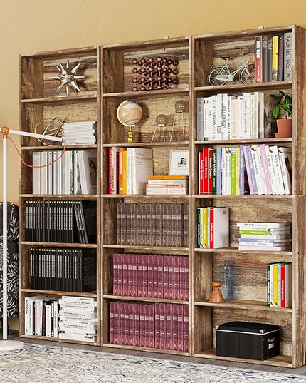 IRONCK Bookshelves and Bookcases Floor Standing 6 Tier Display Storage Shelves 70in Tall Bookcase Home Decor Furniture for Home Office, Living Room, Bed Room - LeafyLoom