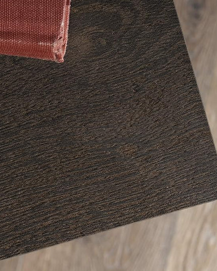 Sauder,3 shelves North Avenue Bookcase, Smoked Oak finish - LeafyLoom