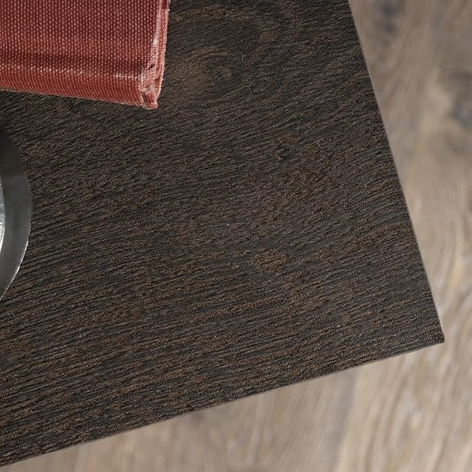 Sauder,3 shelves North Avenue Bookcase, Smoked Oak finish - LeafyLoom