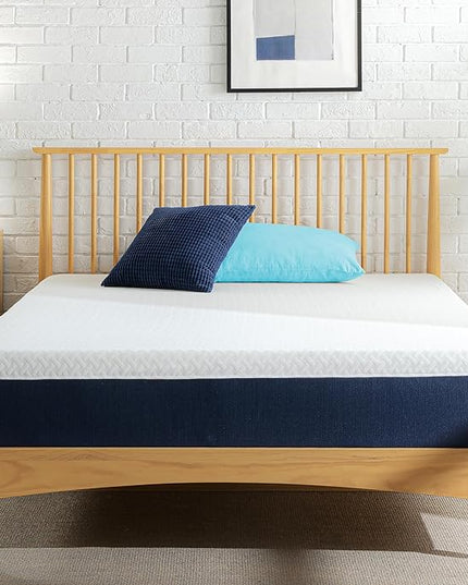 ZINUS 10 Inch Cooling Comfort Hybrid Mattress [New Version], King, Fiberglass Free, Medium Firm Feel, Motion Isolation, Certified Safe Foams & Fabric, Mattress in A Box - LeafyLoom