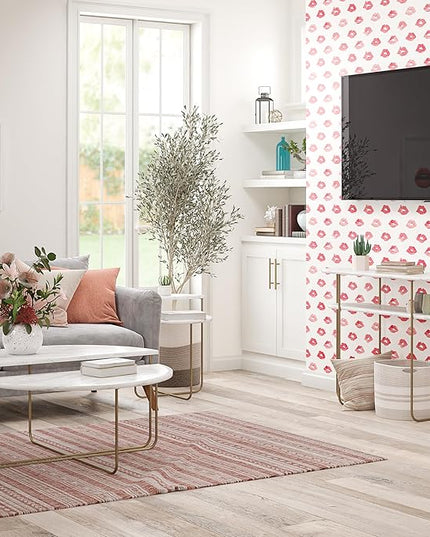 Novogratz Athena End Table, White Marble - LeafyLoom