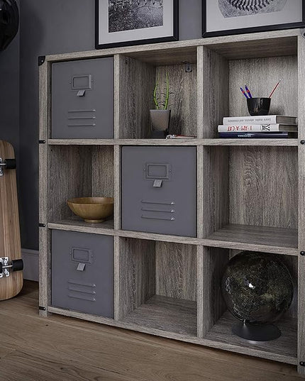 Little Seeds Nova Metal Locker 3 Pack-Graphite Grey Storage Bins - LeafyLoom