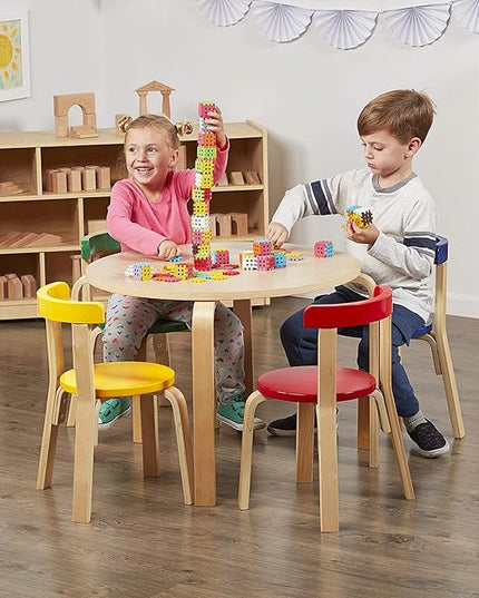 ECR4Kids ECRKids Seating, 5-Piece Table and Chairs Set, Assorted - LeafyLoom