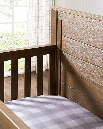 DaVinci Fairway 4-in-1 Convertible Crib in Stablewood, Greenguard Gold Certified - LeafyLoom