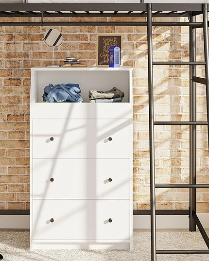 Ameriwood Home The Loft 3 Drawer Dresser, White - LeafyLoom