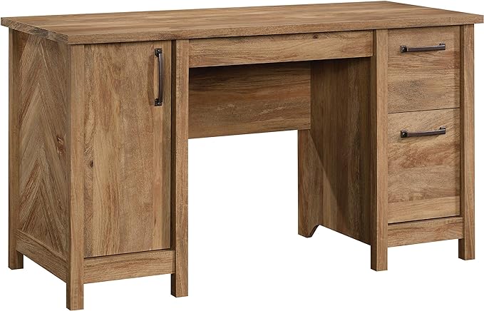 Sauder Cannery Bridge Computer Desk, Sindoori Mango finish - LeafyLoom