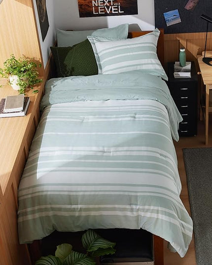Bedsure Twin XL Comforter Set with Sheets - 5 Pieces Twin XL Bedding Sets, Twin XL Bed in a Bag with Comforter, Sheets, Pillowcase & Sham - LeafyLoom