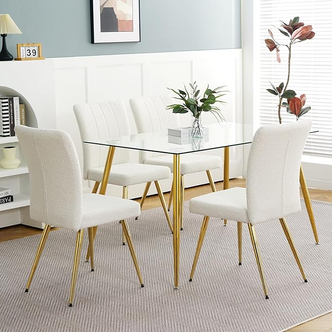 NicBex Haerin-SD-00369-LWJ Dining Chairs, 17.5"x22.8"x35.6", White - LeafyLoom