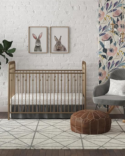 Little Seeds Monarch Hill Ivy Metal Changing Table, Gold - LeafyLoom