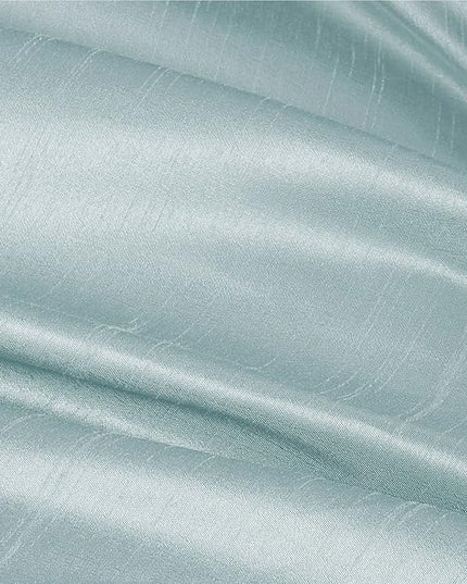 Madison Park Amherst Faux Silk Comforter Set-Casual Contemporary Design All Season Down Alternative Bedding, Matching Shams, Bedskirt, Decorative Pillows, King(104"x92"), Blue, 7 Piece (MP10-043) - LeafyLoom