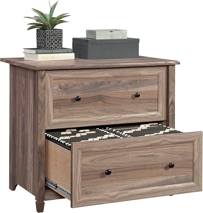 Sauder County Line Dresser, L: 33.31" x W: 23.47" x H: 29.37", Washed Walnut Finish - LeafyLoom