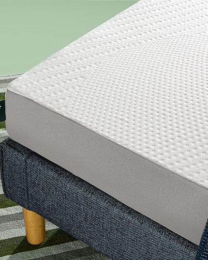 ZINUS Cooling Essential Foam Bed Mattress Conventional, King, White - LeafyLoom