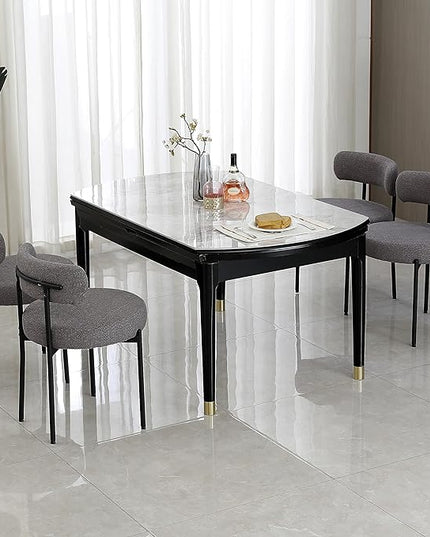 DYHOME Dining Chair One Chair for Kitchen Dining Room Dining Table,Upholstered Boucle Dining Chair with Black Metal Legs,Accent Dining Side Chair,Dark Grey - LeafyLoom