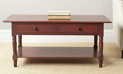Safavieh American Homes Collection Boris Vintage Grey Coffee Table - LeafyLoom