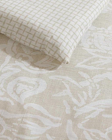 Nautica - Comforter Set, Soft Reversible Bedding with Matching Sham, Casual Home Decor (Tortola Beige, Twin) - LeafyLoom