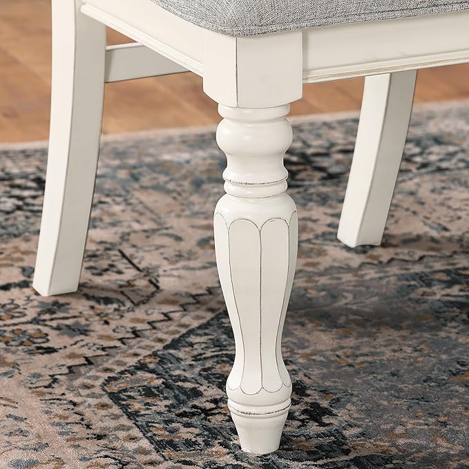NicBex Haerin-SD-00173-LWJ Dining Chairs, 18.8"x26"x42.5", Off-White - LeafyLoom