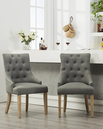 NicBex Haerin-SD-00158-LWJ Dining Chairs, 24"x22"x39", Gray - LeafyLoom
