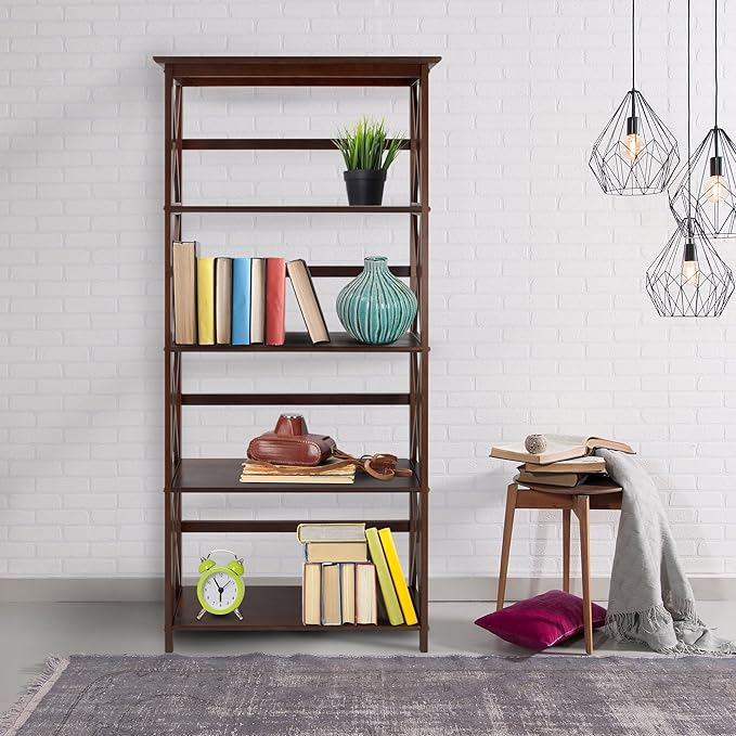 Casual Home Shelf Bookcase - LeafyLoom