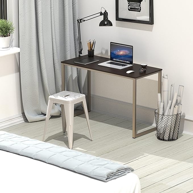 SHW Home Office 32-Inch Computer Desk, Espresso - LeafyLoom
