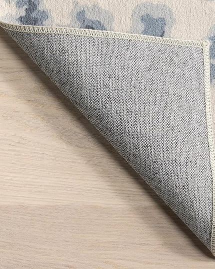 nuLOOM Mason Machine Washable Contemporary Leopard Print Ultra Thin Area Rug, 5' x 8', Grey - LeafyLoom