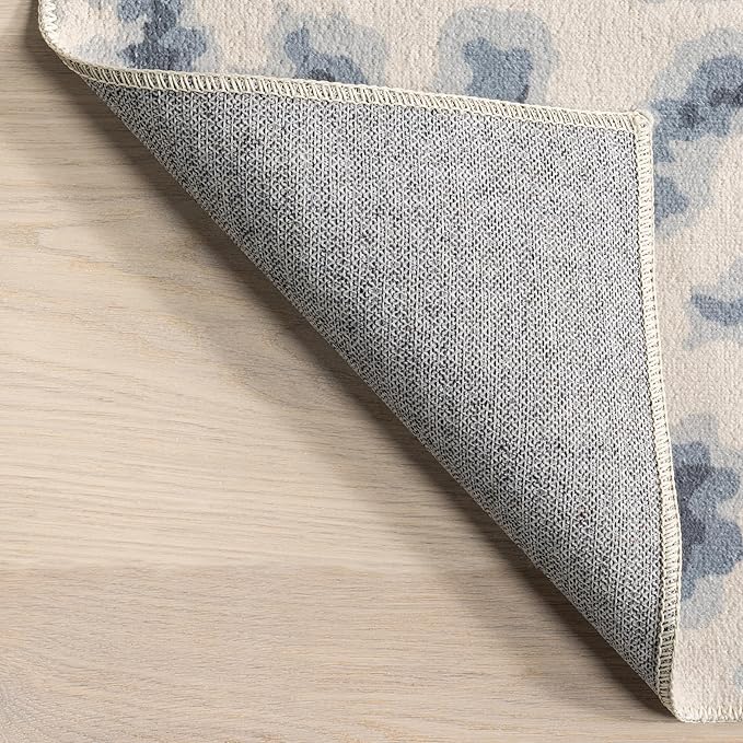 nuLOOM Mason Machine Washable Contemporary Leopard Print Ultra Thin Area Rug, 5' x 8', Grey - LeafyLoom