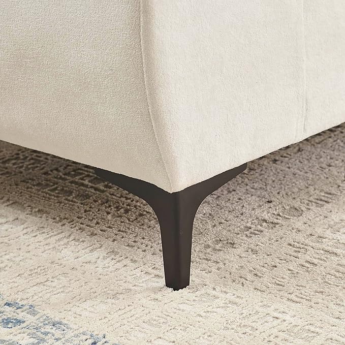 Modern Sleeper Sailboat Sofa Couch Dutch Velvet 3-Seater Cloud Sofa&Couch with Two Pillows for Apartments Office Studio Small Spaces Living Rooms, 88.5", Beige-005 - LeafyLoom