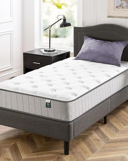ZINUS 10 Inch Comfort Support Cooling Gel Hybrid Mattress, Twin, Tight Top Innerspring Mattress, Motion Isolating Pocket Springs, Mattress in A Box - LeafyLoom