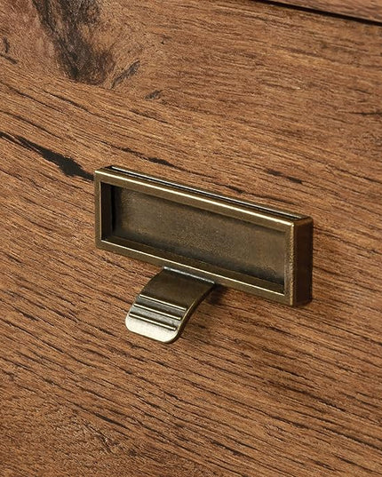 Sauder Trestle Lateral File, L: 32.28" x W: 24.49" x H: 29.41", Vintage Oak Finish - LeafyLoom
