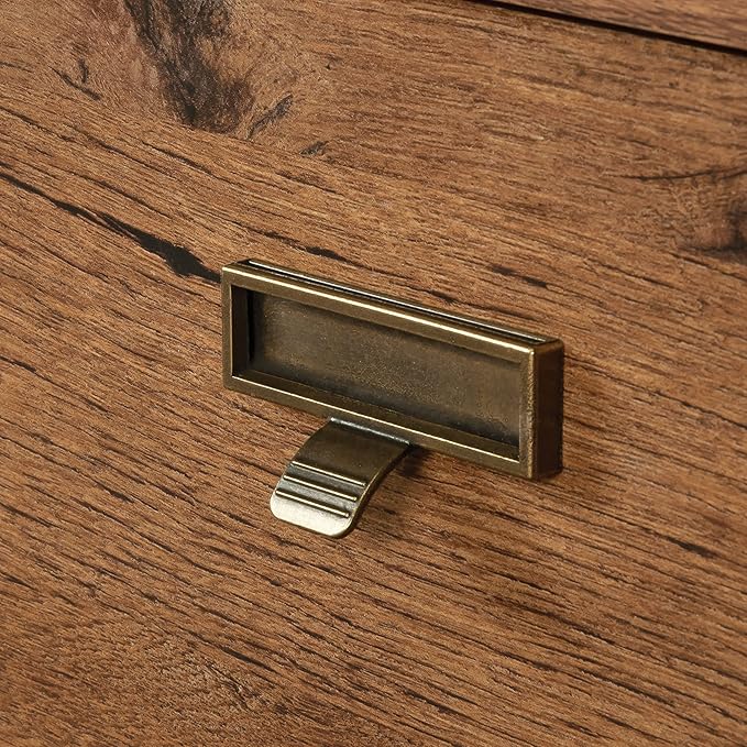 Sauder Trestle Lateral File, L: 32.28" x W: 24.49" x H: 29.41", Vintage Oak Finish - LeafyLoom