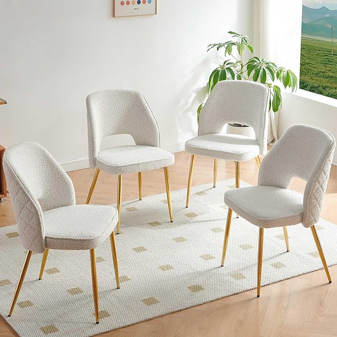 NicBex Haerin-SD-00326-LWJ Dining Chairs, 20.1"x24.2"x31.7", Off White - LeafyLoom