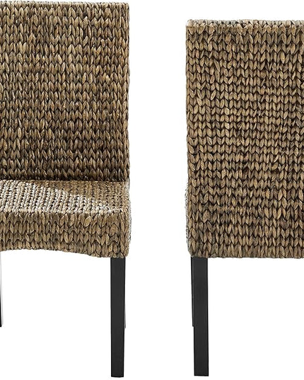 Crosley Furniture Edgewater Dining Chair, Set of 2, Seagrass - LeafyLoom